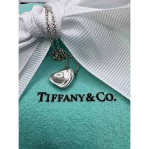 Vintage Tiffany & Co Elsa Peretti Full Heart Necklace 925